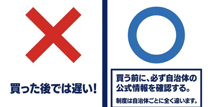 買った後では遅い!電動アシスト自転車の補助金は購入前に必ず自治体の公式情報を確認する