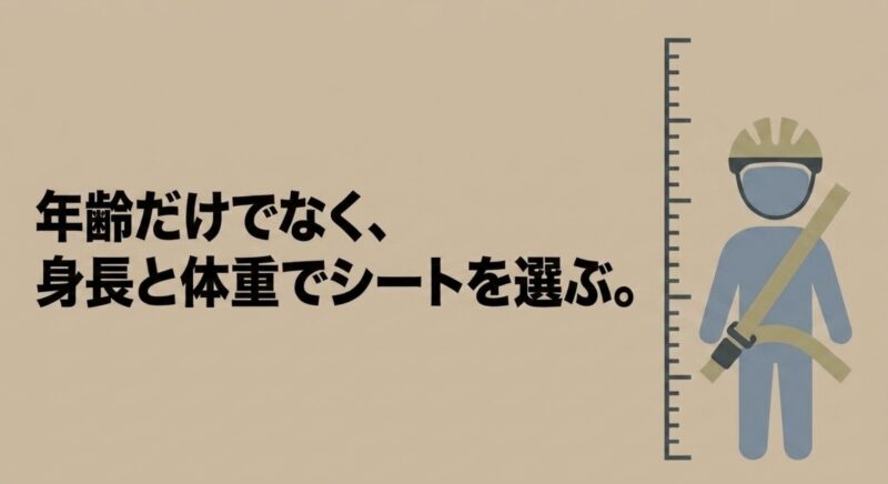 年齢だけでなく子どもの身長と体重でチャイルドシートを選ぶポイント