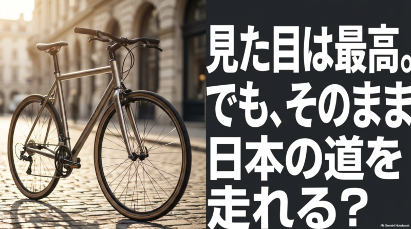 海外風のおしゃれな電動アシスト自転車がそのまま日本の公道を走れるとは限らない