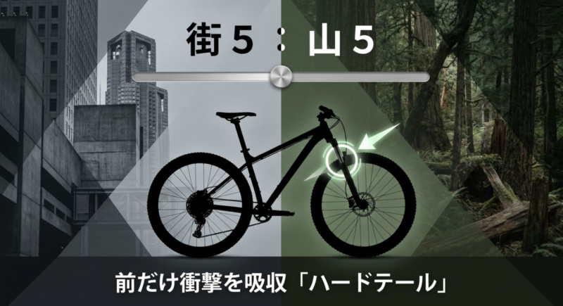 街5:山5 前だけ衝撃を吸収「ハードテール」