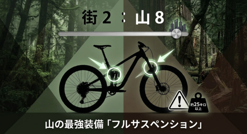 街2:山8 約25キロ以上 山の最強装備「フルサスペンション」